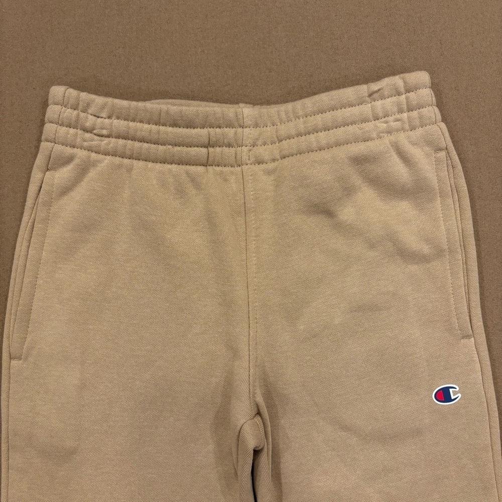 Champion Boy’s Heritage Graphic Joggers/Sweatpants Khaki/Tan With Logo Size 6 - Picture 5 of 10